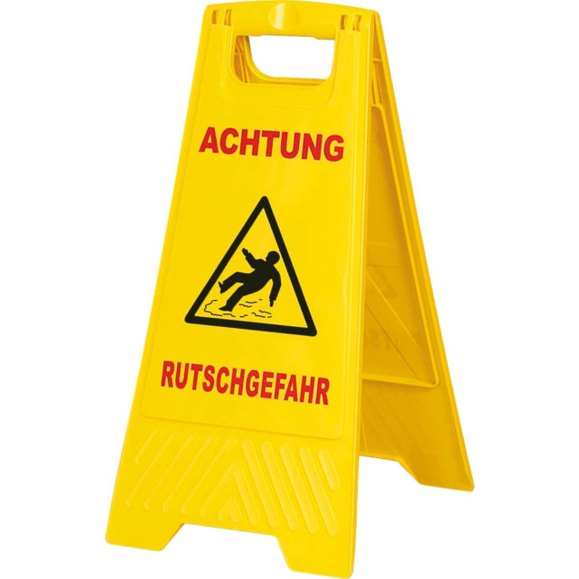 Warnschild „ACHTUNG! Rutschgefahr“ - Fachhandel Für Hochwertige ...